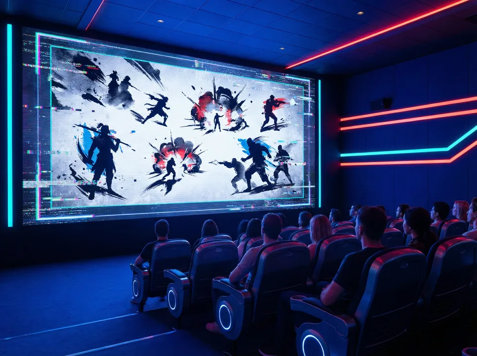 王者棋牌 泼墨影院全息投影 - 赛博博彩精彩瞬间